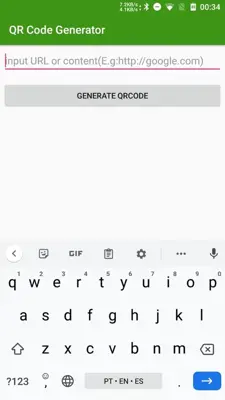 QR Code Generator android App screenshot 1